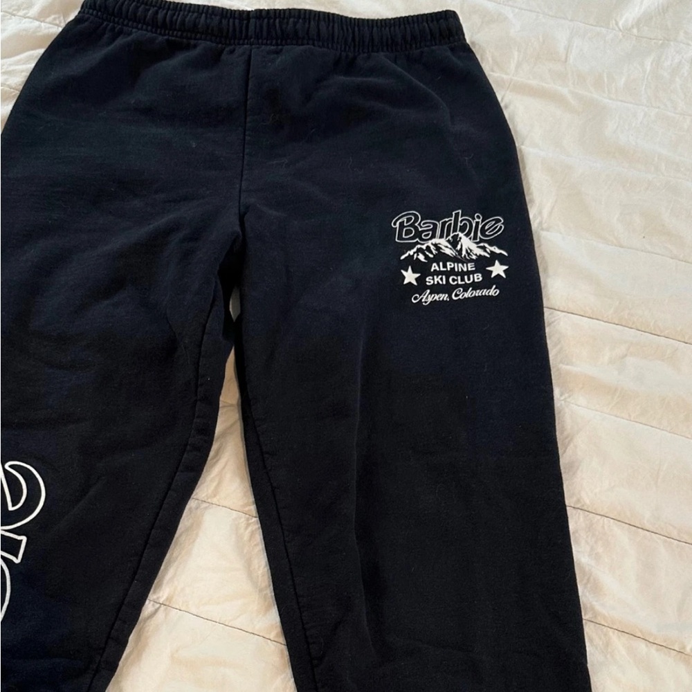Barbie Women’s XS Black Logo Sweatpants by PacSun - Picture 3 of 4